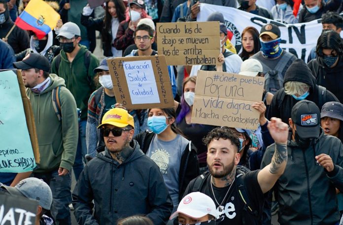 ECUADOR-INDIGENOUS-STUDENTS-GOVERNMENT-PROTEST