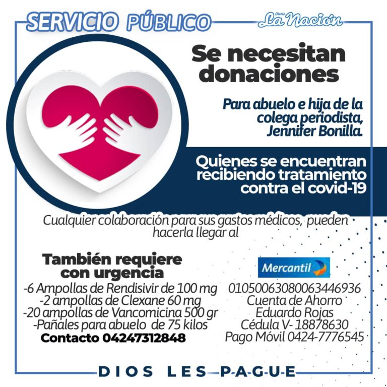 Con urgencia familia con covid-19, entre ellos un abuelo y una menor, requieren medicamentos