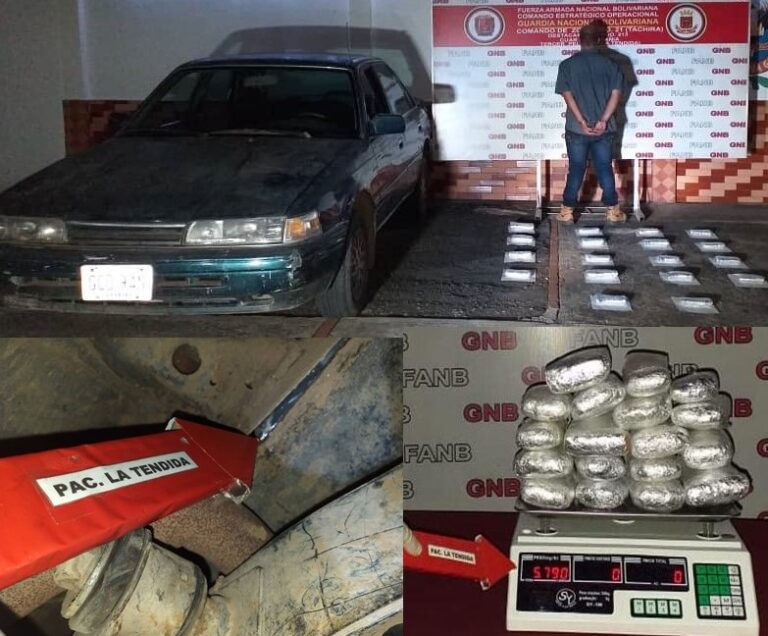 FANB detiene a cuatro personas durante tres procedimientos de decomiso de drogas