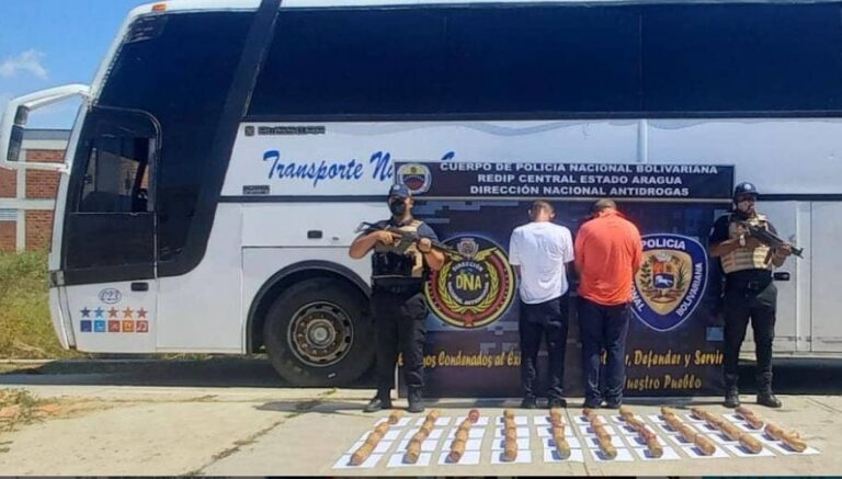 PNB-Aragua incautó marihuana con apoyo de la policía del Táchira