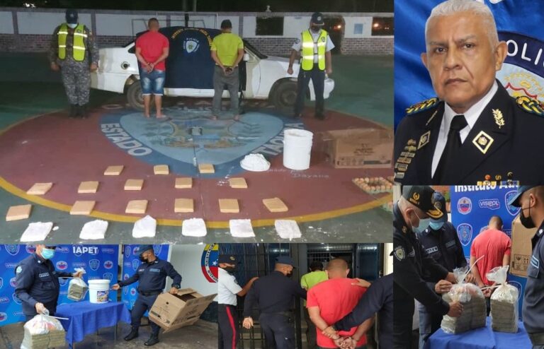 Apresados dos adultos y un adolescente por transportar droga en caja de huevos