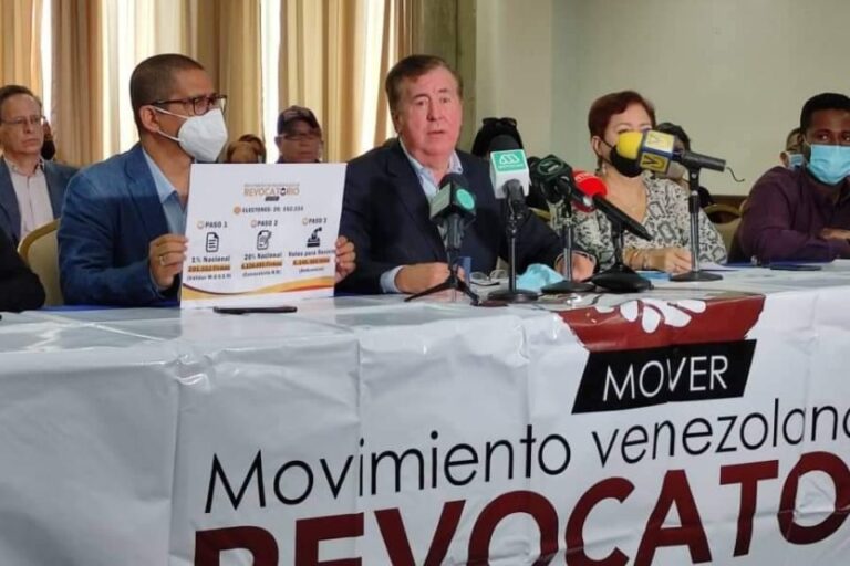 D’Amelio dijo a Mover que es “inviable rectificar cronograma” del revocatorio