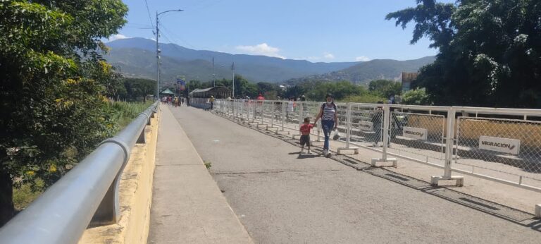 Sigue disminuido el tránsito por el paso binacional