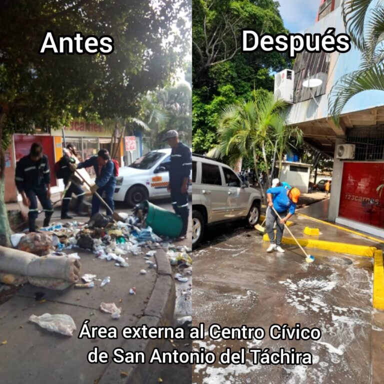 Recuperan espacios públicos en San Antonio del Táchira