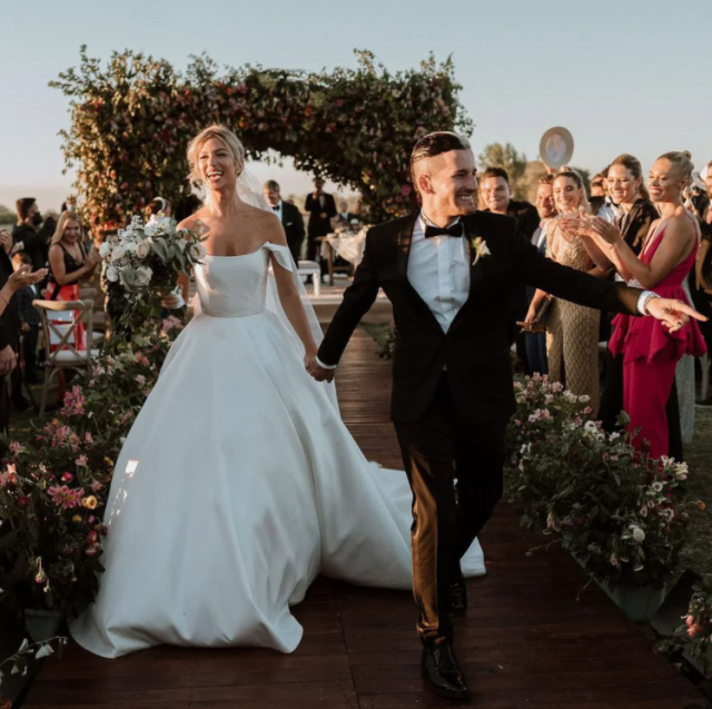 Stefi y Ricky compartieron la primera foto de su boda: la reacción de Ricardo Montaner