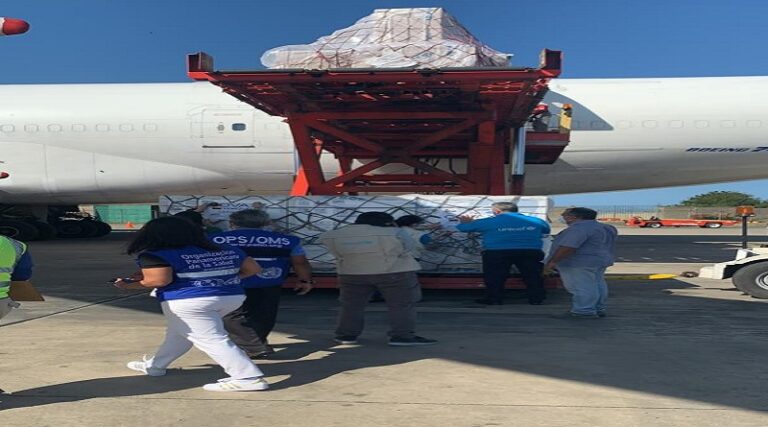 Venezuela recibe 3.1 millones de vacunas por medio de Covax