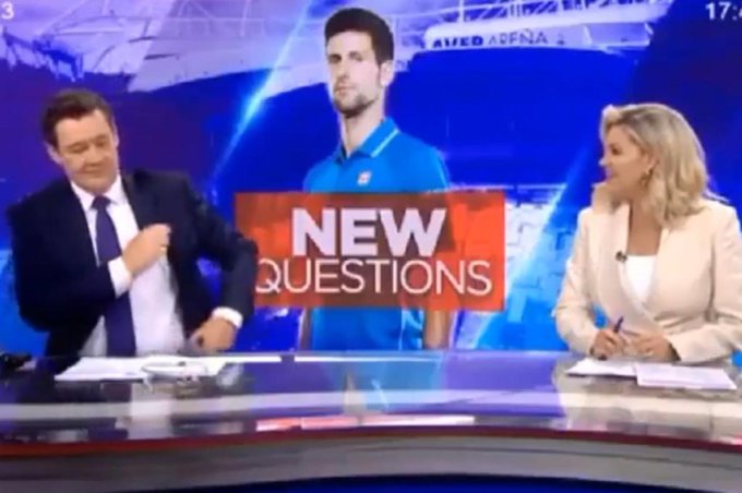 Presentadores australianos destrozan a Djokovic creyendo que el micrófono estaba apagado «Desgraciado mentiroso»