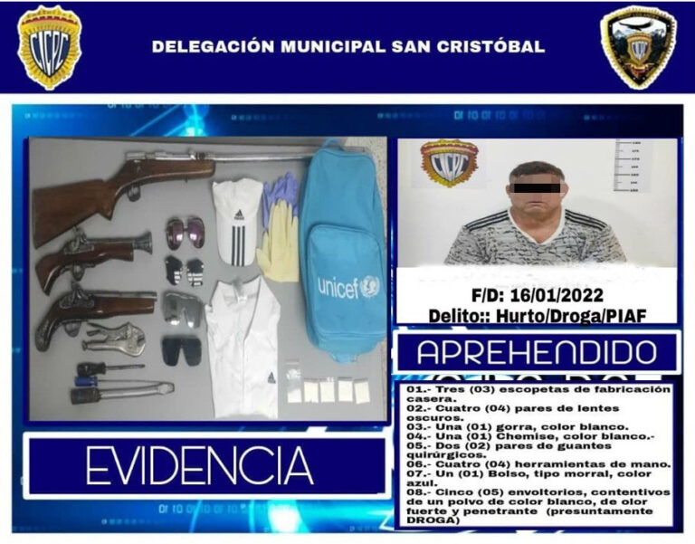 Apresado en carretera a Rubio presunto jefe de banda que robaba en residencias