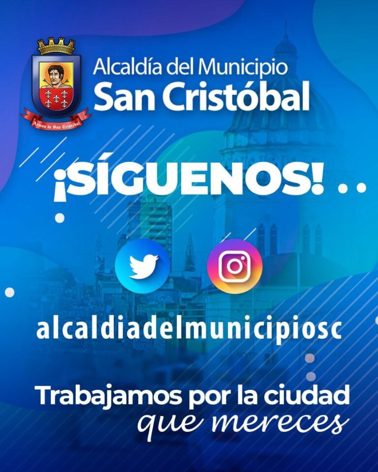 Alcaldía de San Cristóbal anuncia nuevas redes sociales