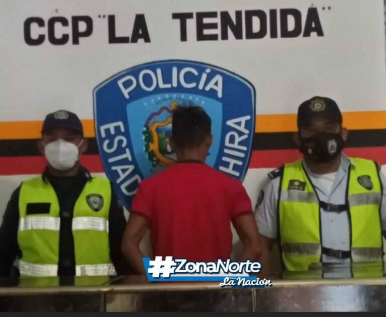 Por golpear a su esposa fue detenido en La Tendida