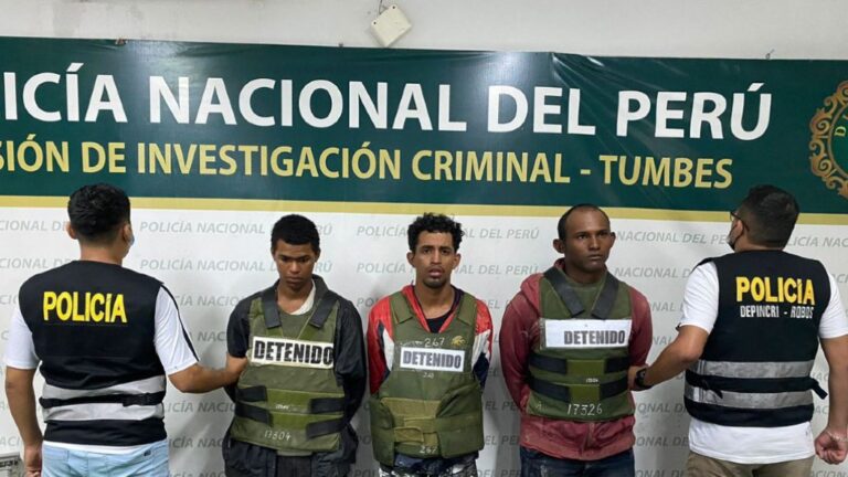 Tres venezolanos detenidos por intentar robar una tienda con una granada
