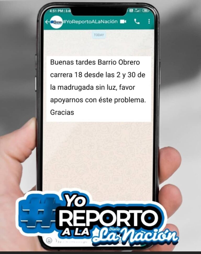 “Casi 16 horas sin electricidad en la carrera 18 de Barrio Obrero”