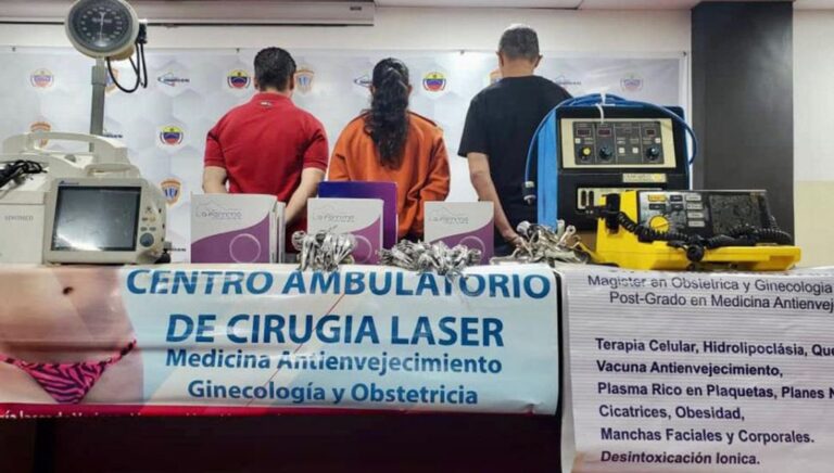 Tres personas son detenidas al hacerse pasar por cirujanos plásticos y causar graves lesiones a paciente
