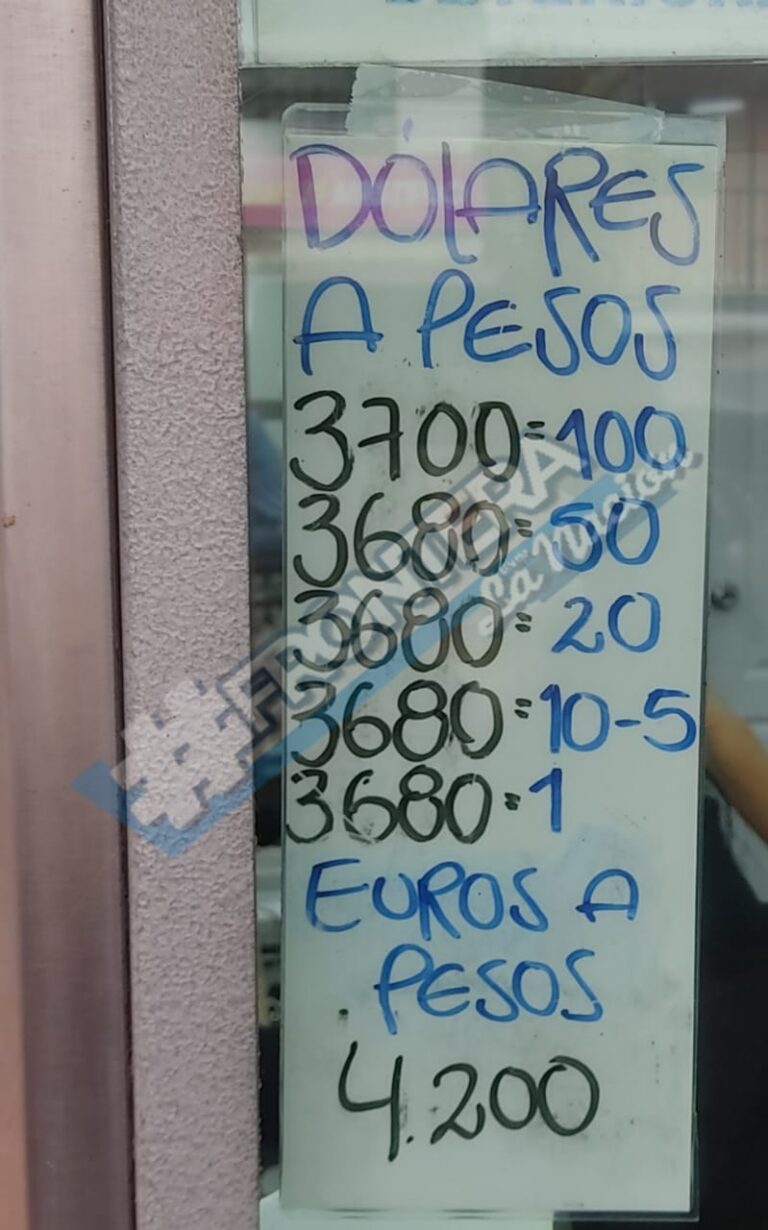 En baja el precio del dólar en La Parada