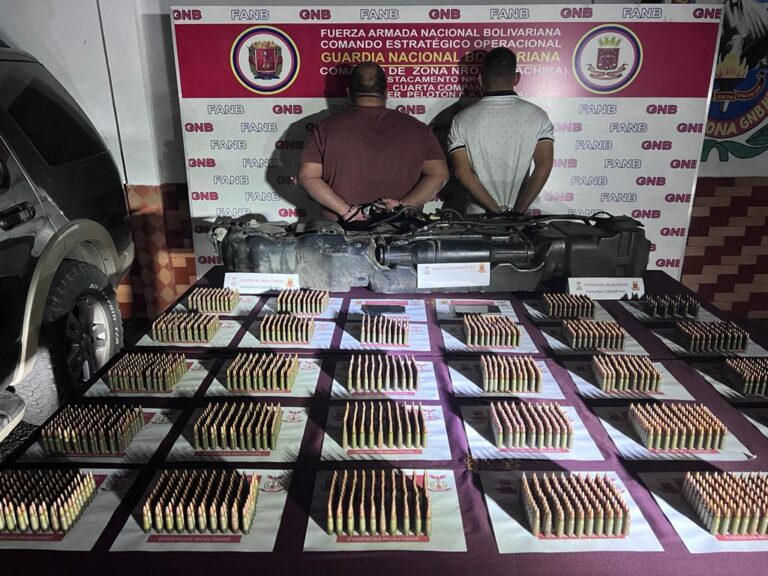 Dos hombres fueron detenidos en La Tendida con municiones