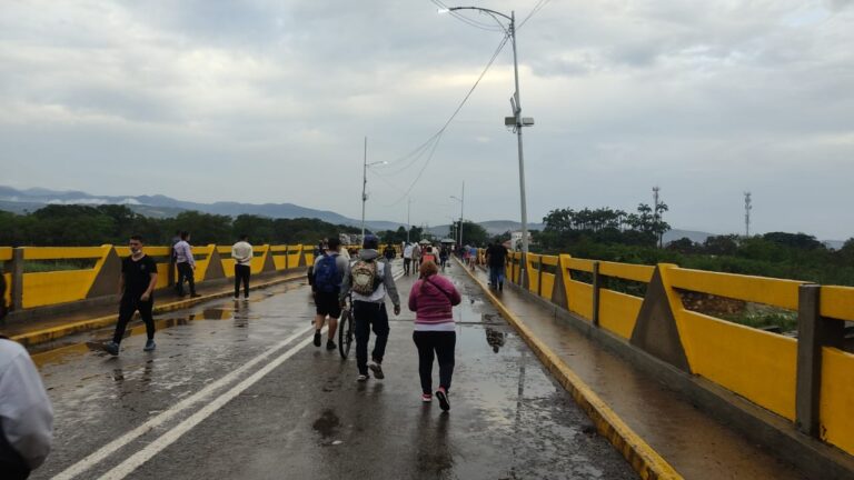 Así luce el puente Simón Bolívar a escasas horas del cierre por elecciones en Colombia