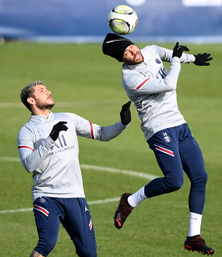 Neymar y Di María listos para la cita de Champions