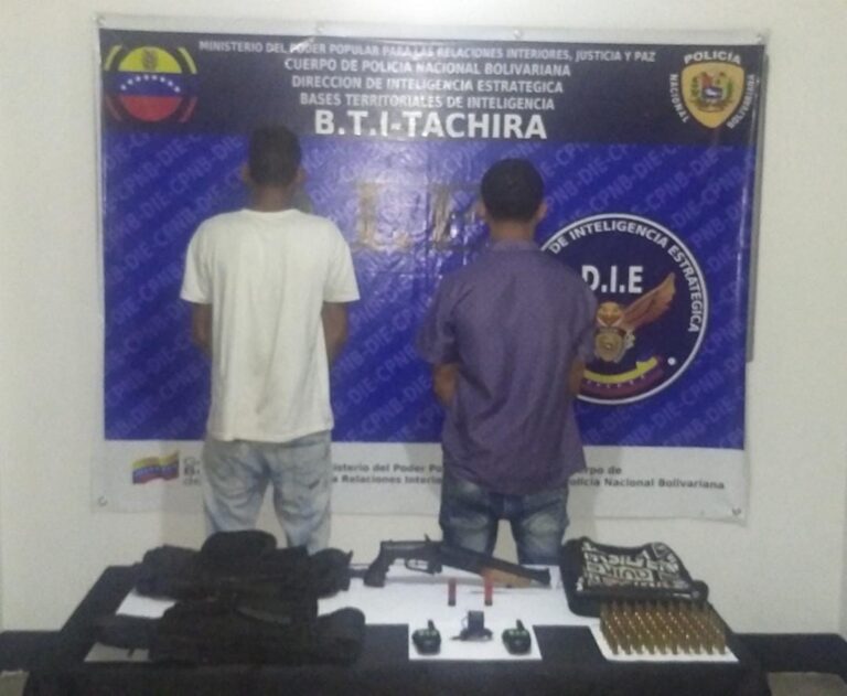 Otros dos miembros del Tren de Aragua  fueron detenidos en trocha Las Pampas
