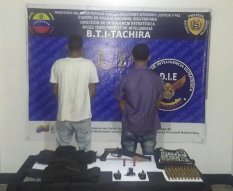 Otros dos miembros del Tren de Aragua  fueron detenidos en trocha Las Pampas