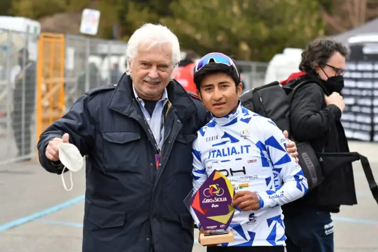 Drone Hopper-Androni Giocattoli impone respeto: Jefferson Cepeda subcampeón de la general y Campeón Joven en Giro de Sicilia