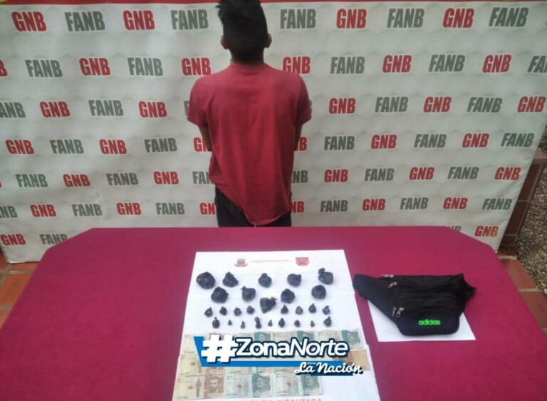 Capturan distribuidor de drogas en La Fría