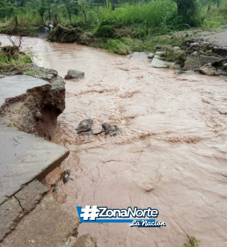 Lluvias dejan sin carretera al sector productivo Piedra de Moler