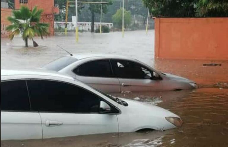 Lluvias en Portuguesa: inundaciones y un fallecido por descarga eléctrica