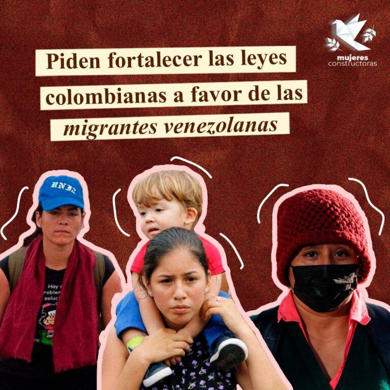 Piden fortalecer las leyes colombianas a favor de las migrantes venezolanas