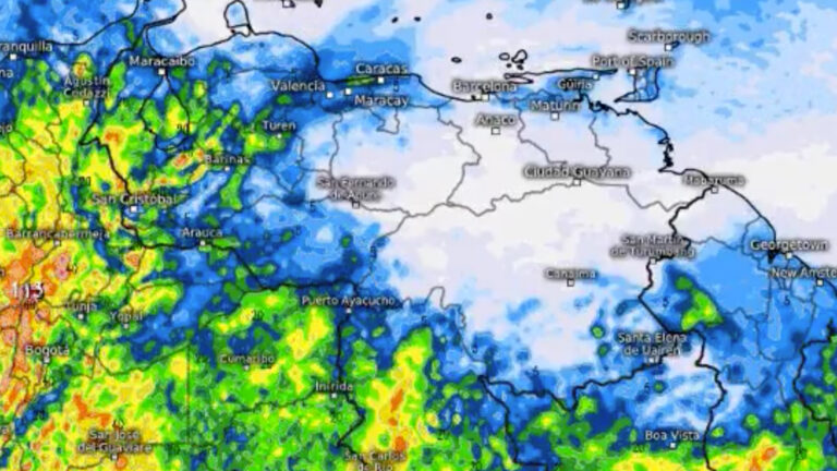 Vaguada sobre el Caribe central seguirá causando lluvias en Venezuela