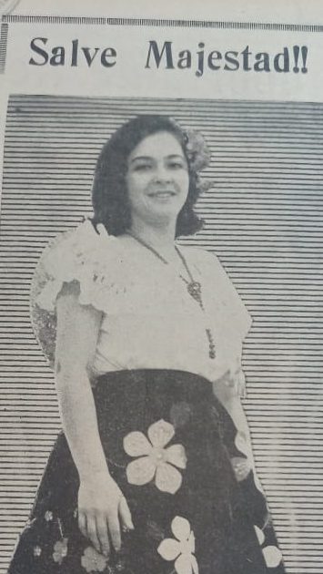 Nelly Colmenares Luna fue la primera reina de la Feria de San Sebastián. (Foto/Diario Vanguardia 1965)