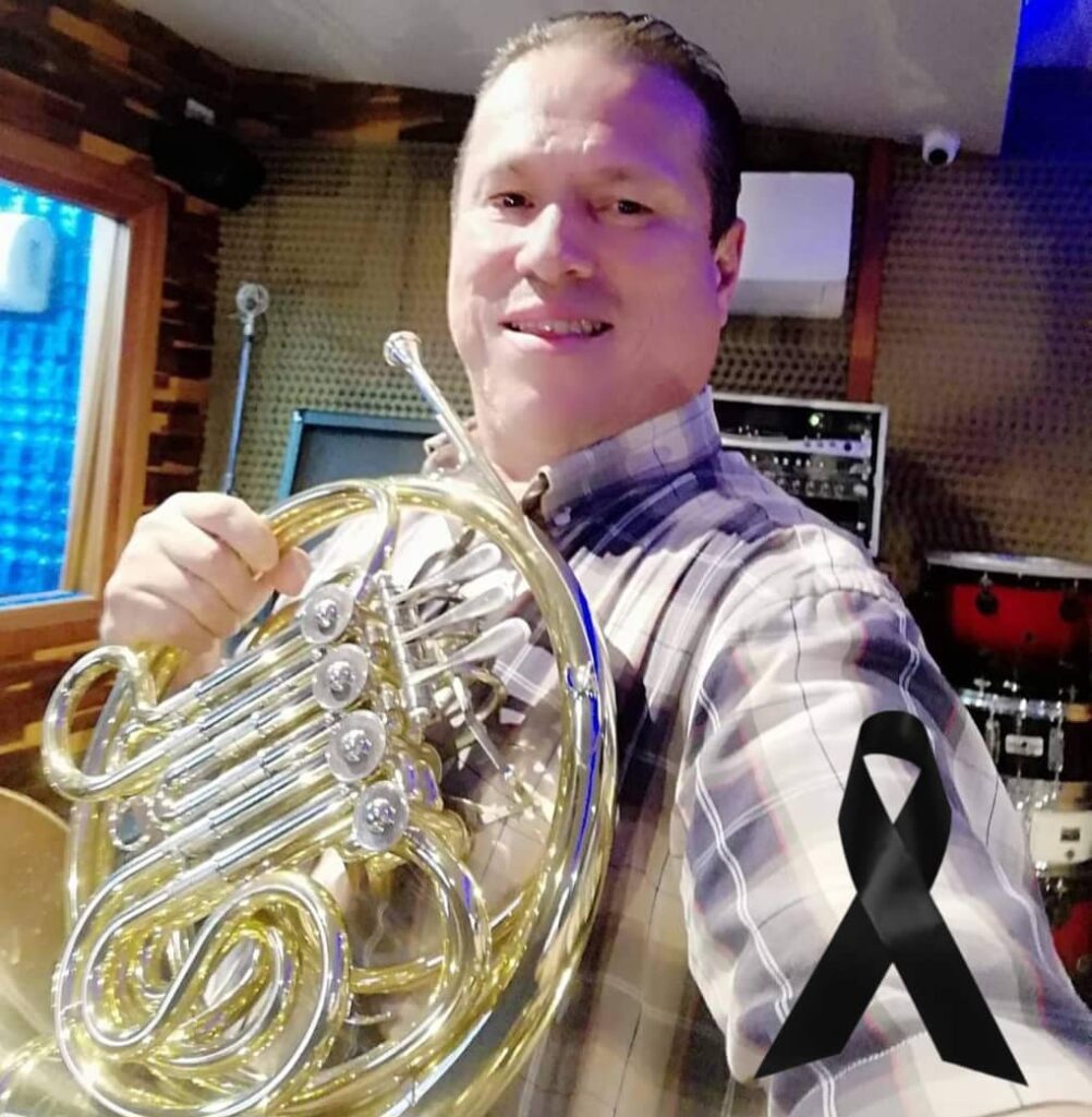 El maestro del corno, Jhonny Alexis Maldonado Moreno, falleció.