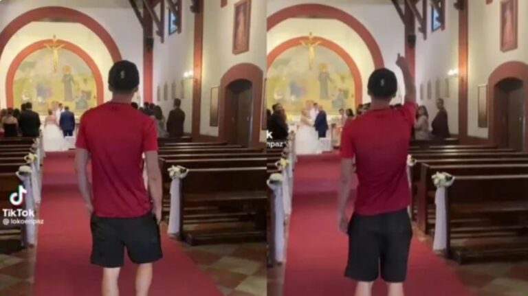 Broma pesada a mitad de una ceremonia casi arruina una boda