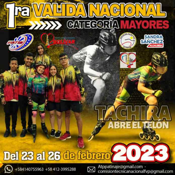 Táchira abre el telón de la temporada 2023 del patinaje nacional