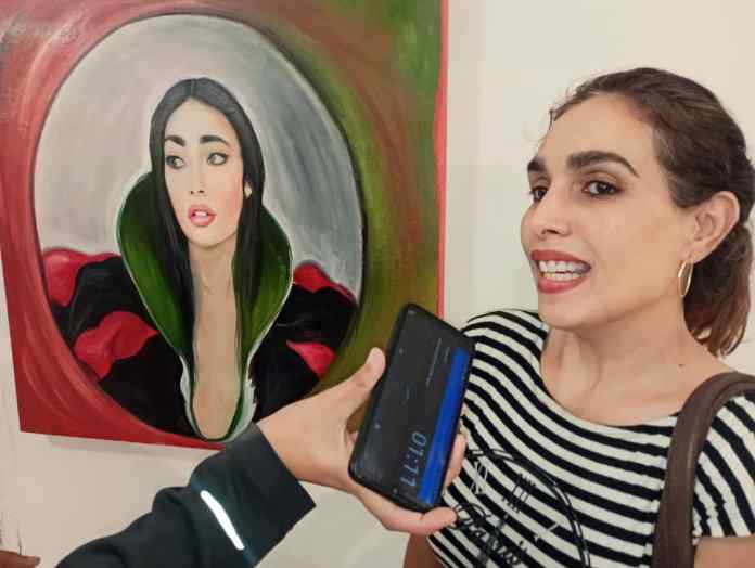 Allyana Carrasquera y su obra "Snow White"