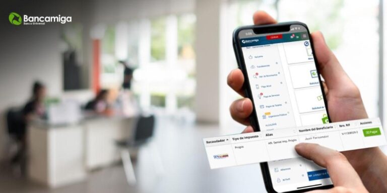 Paga tus impuestos del SENIAT con Bancamiga