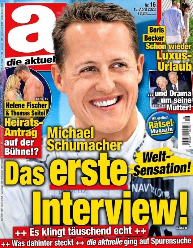 La falsa entrevista a Michael Schumacher que provocó el despido de la directora de la revista alemana Die Aktuelle