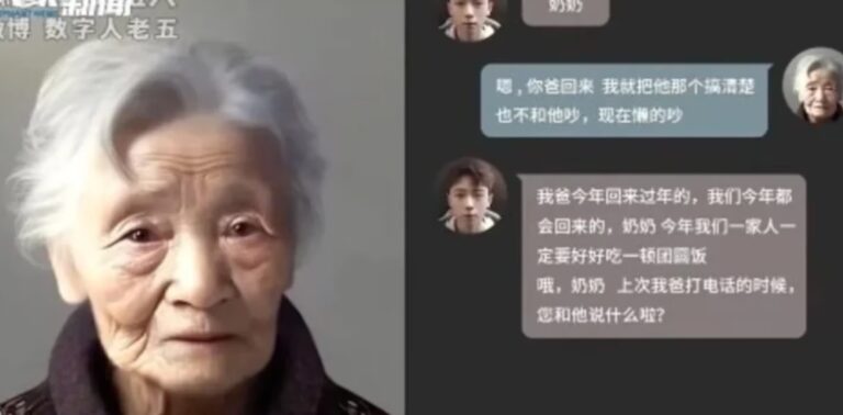 Hombre usó inteligencia artificial para revivir y hablar con su abuela