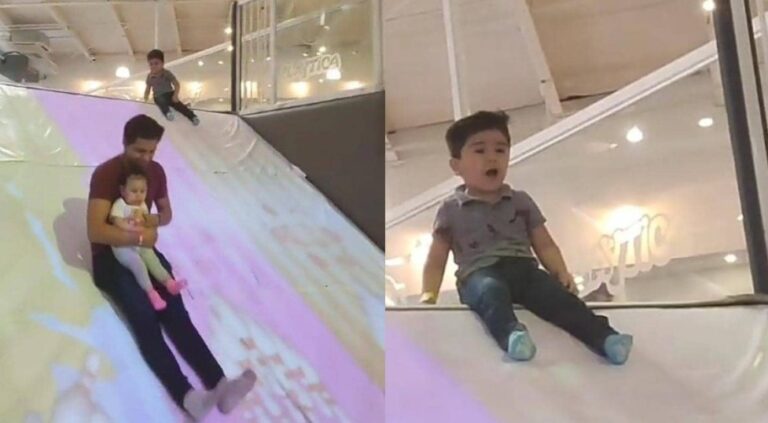 La reacción de un niño al ver que su padre lo confunde con otro en un parque infantil