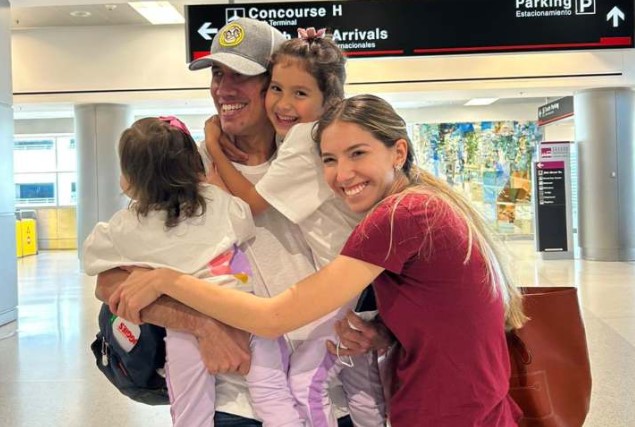 Familia de Güaidó se reencontró con él en Miami