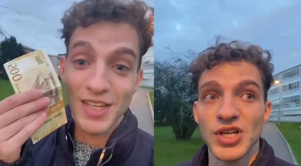 Joven migrante en Noruega reveló su salario semanal como mesero