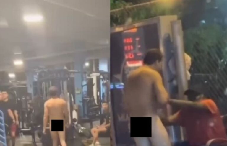 Sujeto se desnuda en un gimnasio y sale a golpear y acosar transeúntes en el centro de Miami