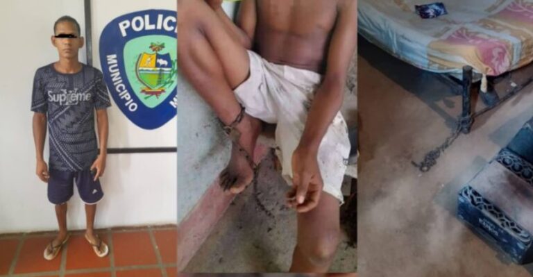 Por no llevar dinero a la casa, pareja encadenaba a niño de 12 años a la cama