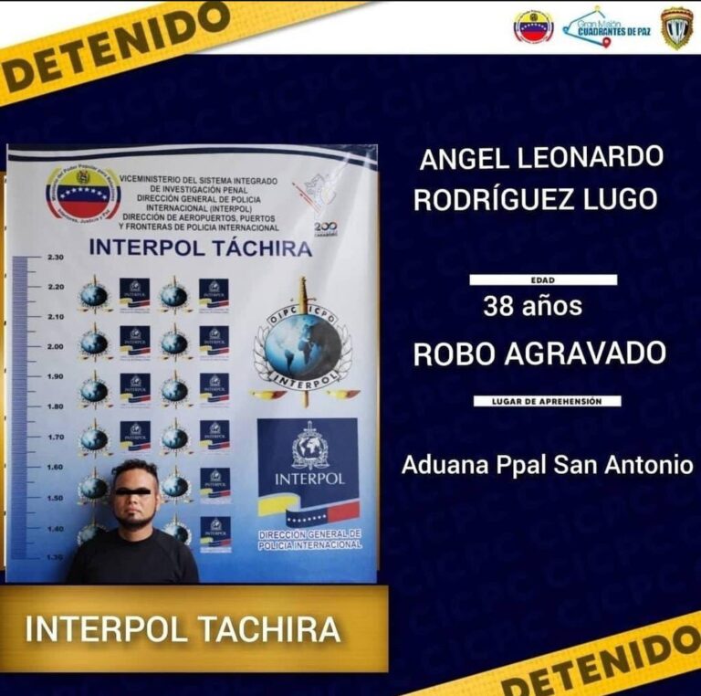 Detenido en la aduana de San Antonio por robo agravado