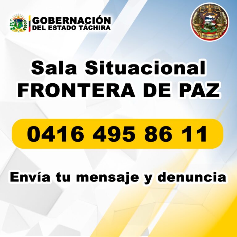 Operación Frontera de Paz activa línea telefónica para las denuncias