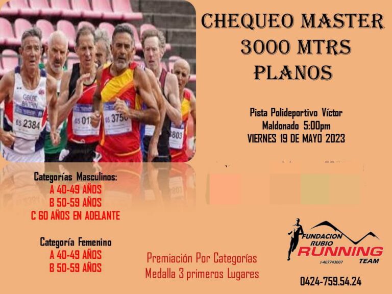 Competencia de atletismo en categoría Máster