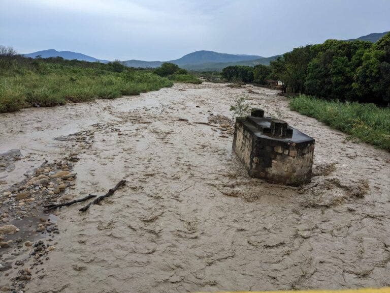 Aumentó el caudal del río Táchira tras las precipitaciones de la últimas horas