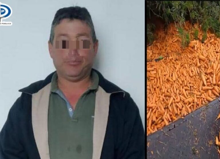 Será presentado en triunales productor agrícola por lanzar cosecha de zanahoria al río