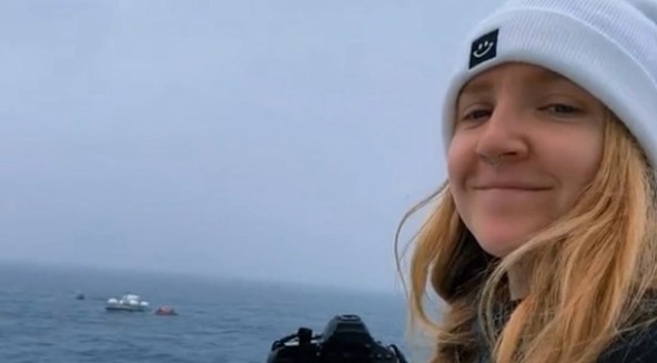 La última imagen del submarino Titan antes de desaparecer en el fondo del mar
