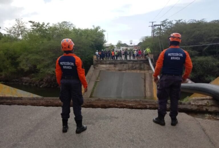 Sólo daños materiales en colapso del puente entre Higuerote y Chirimena