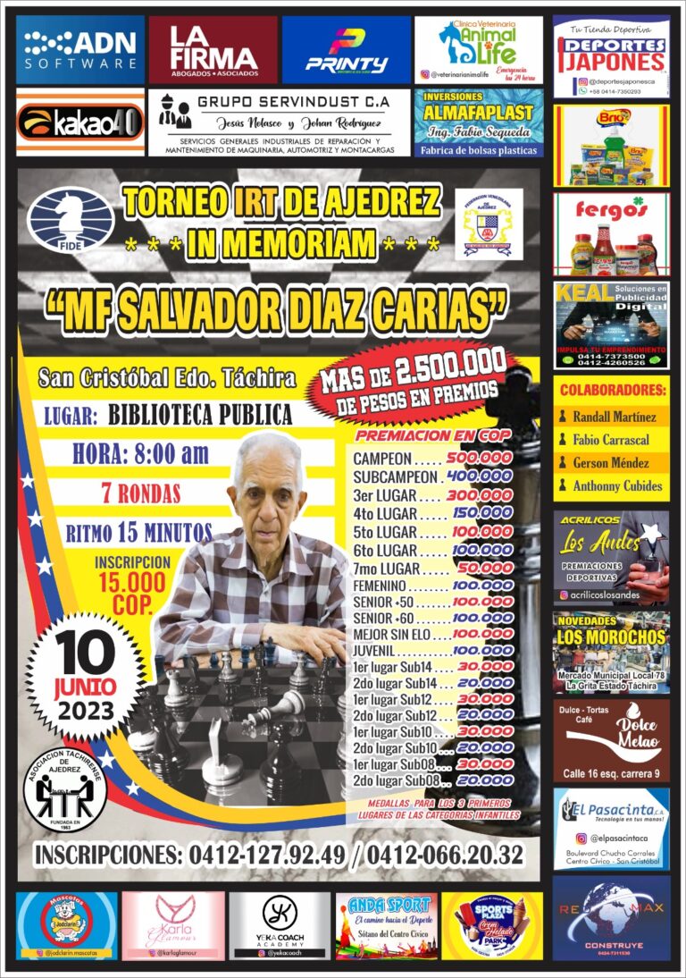 Sábado de Ajedrez en memoria de Salvador Diaz